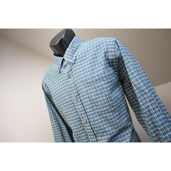 Mountain Khaki Classic Fit Plaid Camp Button Up Long Sleeve Shirt Mens Sz Large - Picture 2 of 10